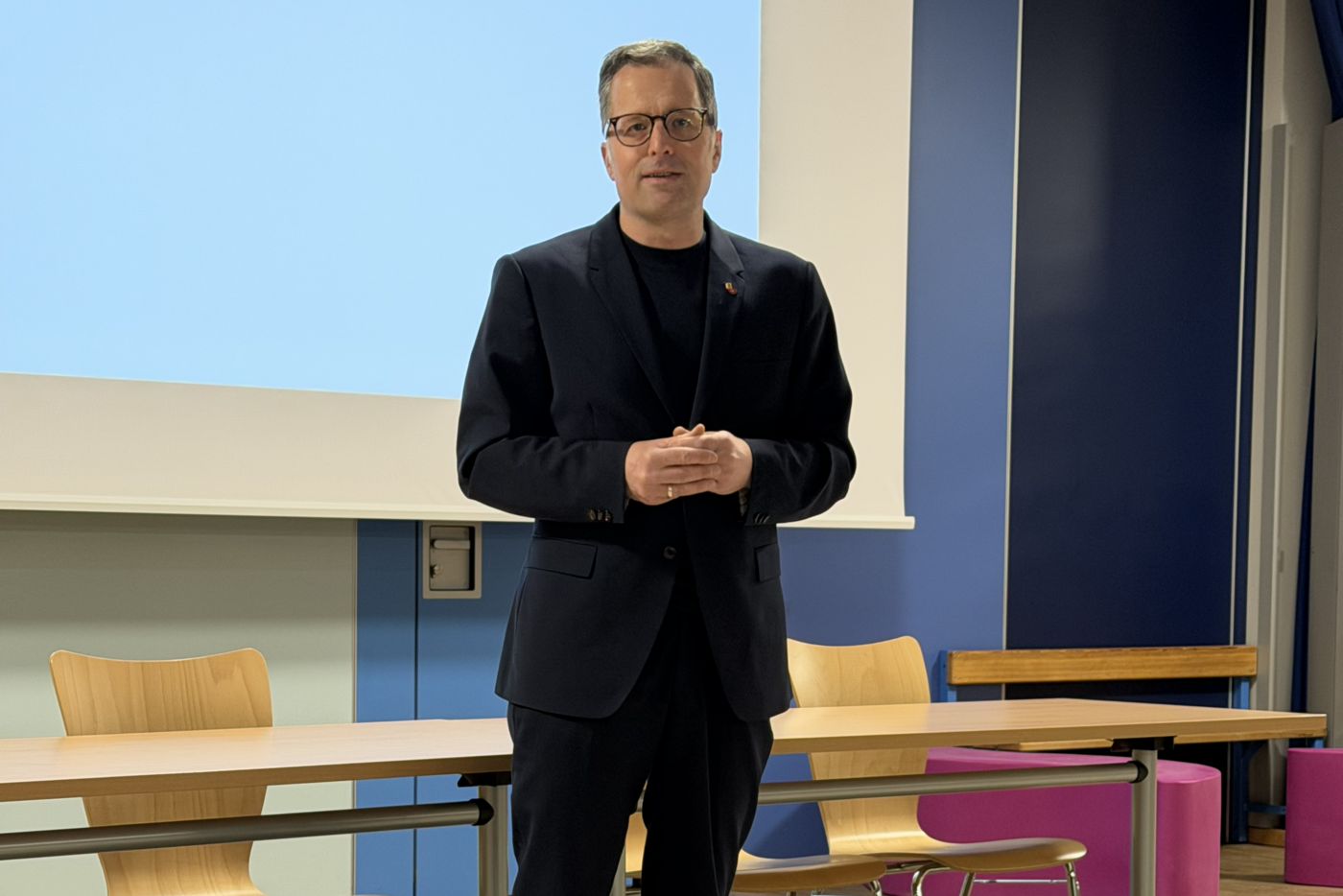 2026_Mitgliederversammlung_02 Landrat Kai Seefried auf der Mitgliederversammlung des ADFC Stade 2026