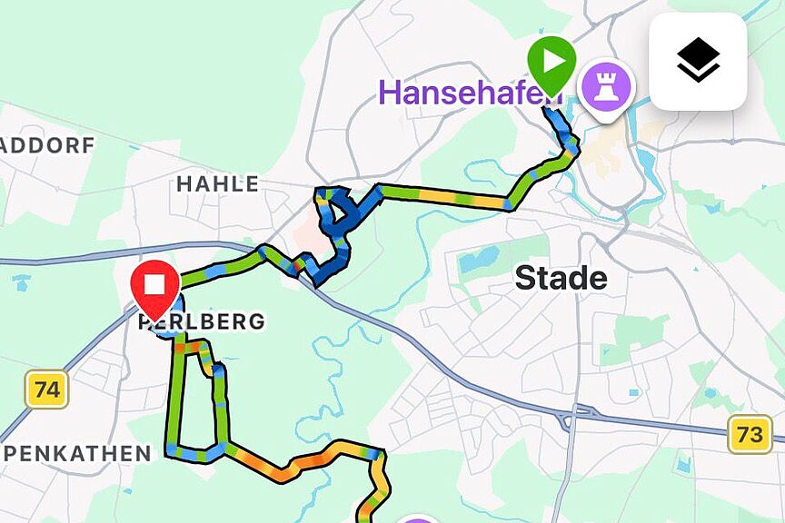 20260530_MTB-Tour Strecke Die Strecke unserer ersten Mountainbike-Tour