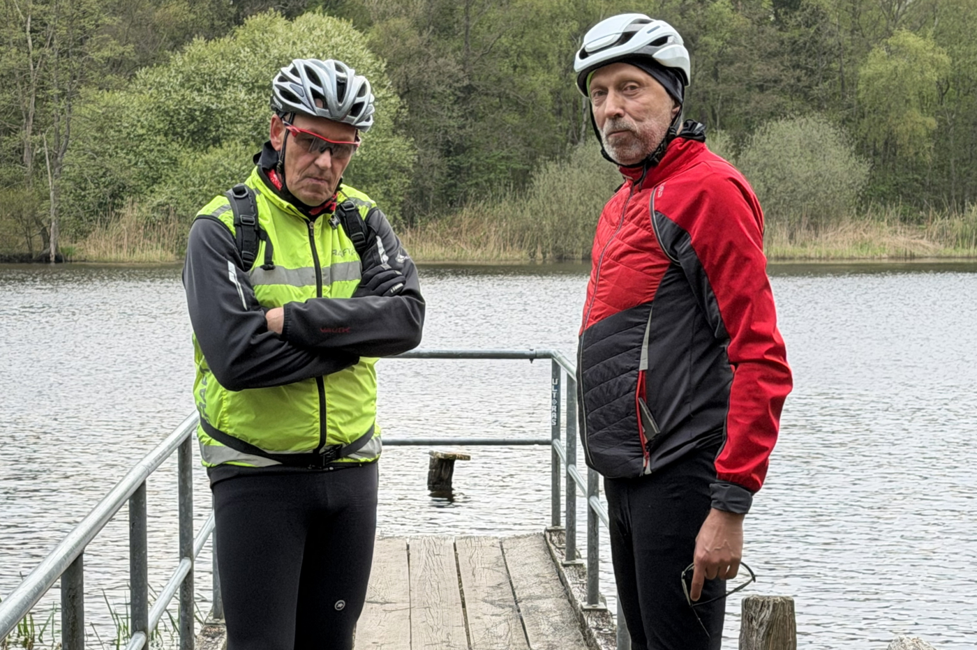 Pause bei der Gravel-Tour zu den Sunder Seen