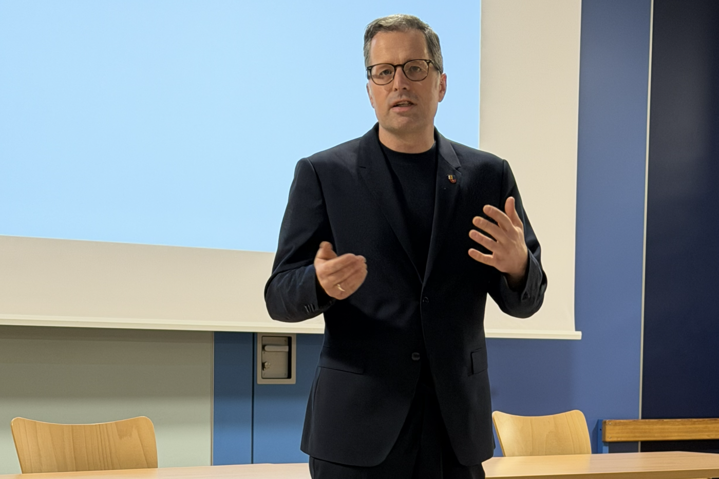 2026_Mitgliederversammlung_03 Landrat Kai Seefried auf der Mitgliederversammlung des ADFC Stade 2026