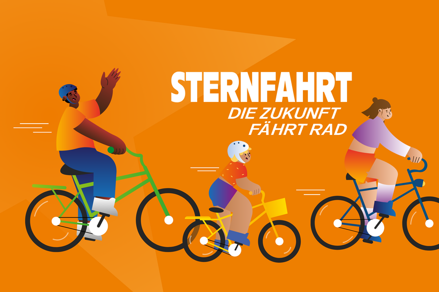 Sternfahrt allgemein Sternfahrt - Die Zukunft fährt Rad