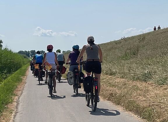 Fahrradtour am Elbdeich