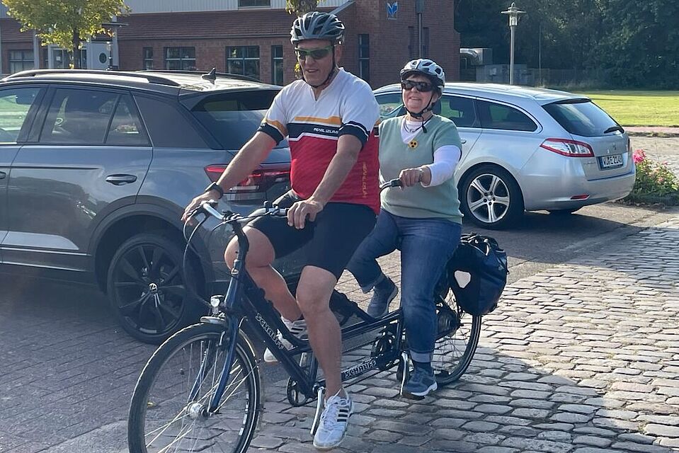 2024_Tandemtour_04 Der ADFC und die Selbsthilfegruppe Augentrost kooperieren für ein neues Angebot: Tandemfahrten für Menschen mit Sehbehinderung.